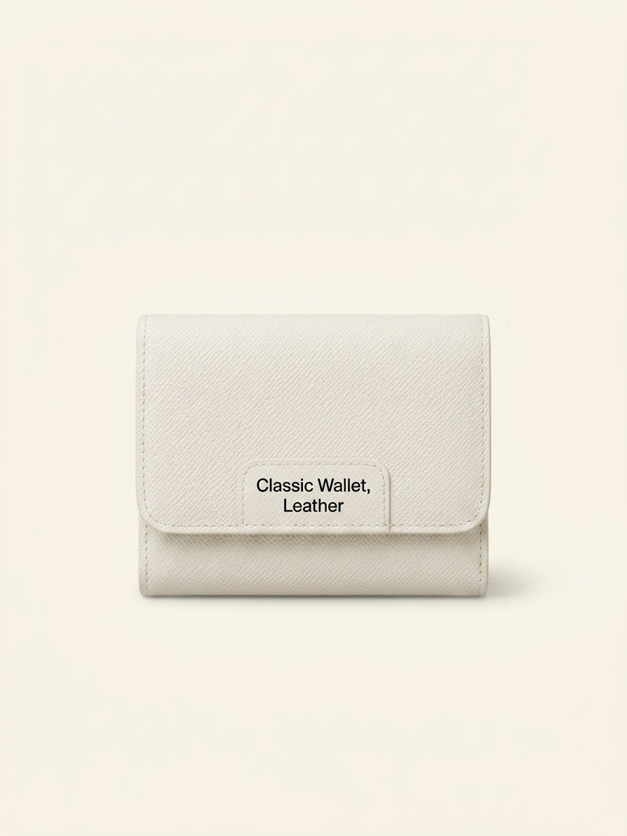 Cartier mini leather wallet with rose-gold plaque - British product