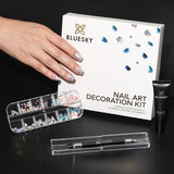Bluesky Nail Art Decoration Kit with gems and gel (British brand)