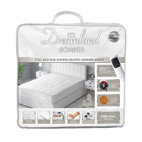 Dreamland Scandi Sherpa Underblanket - King Dual Control GOODS Superdrug   