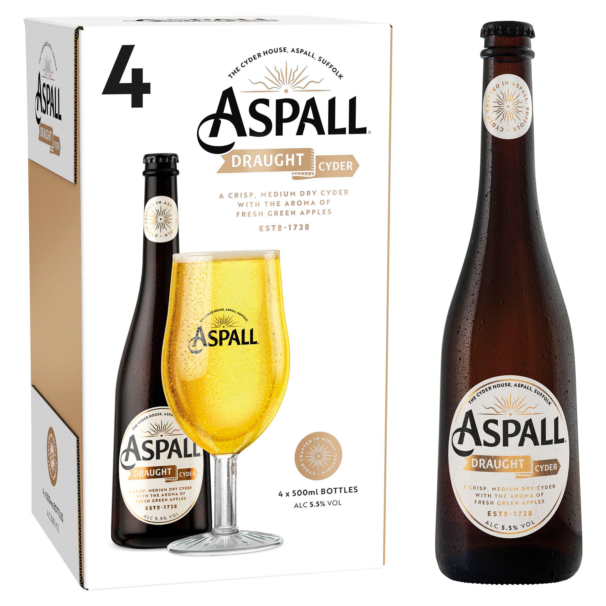 Aspall Draught Cyder 4x500ml GOODS Sainsburys   