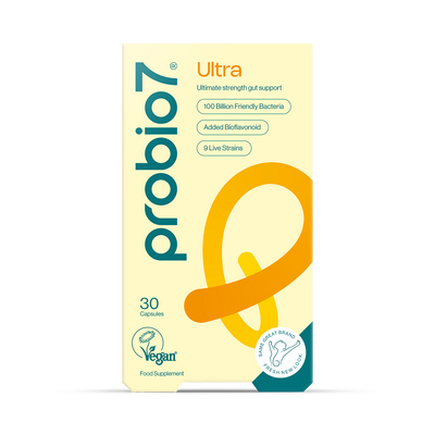 Probio7 Digestive Health Supplement Ultra 100 Billion Probiotic Capsules 30