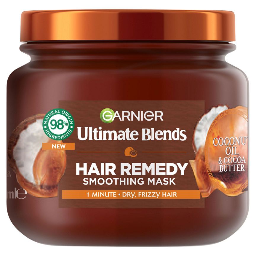 Garnier Ultimate Blends Coconut Oil &amp; Cocoa Butter Hair Remedy Mask for Dry Frizzy Hair