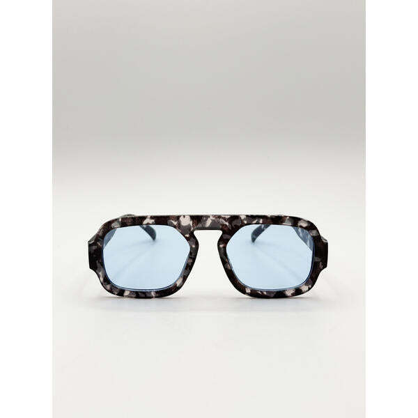 SVNX retro sunglasses in grey blue, imported from the UK
