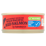 Sainsbury's Wild Pacific Red Salmon 105g Fish Sainsburys   