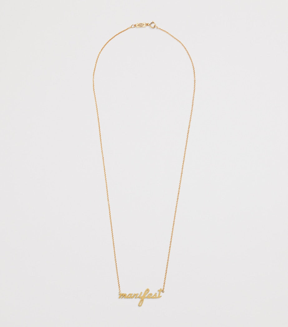 Jennifer Meyer yellow gold manifest necklace - British product