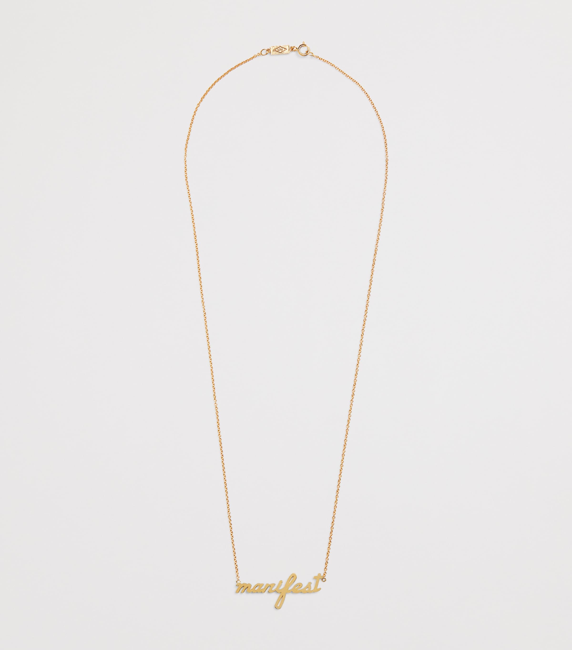 Jennifer Meyer yellow gold manifest necklace - British product