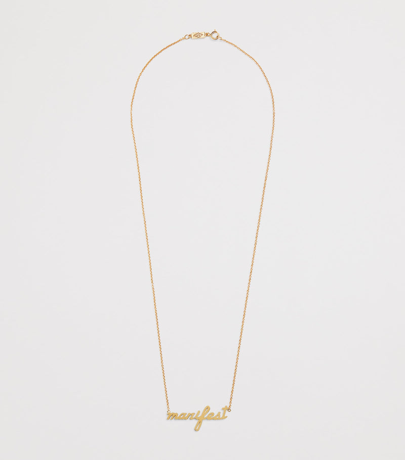 Jennifer Meyer yellow gold manifest necklace - British product