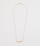 Jennifer Meyer yellow gold manifest necklace - British product