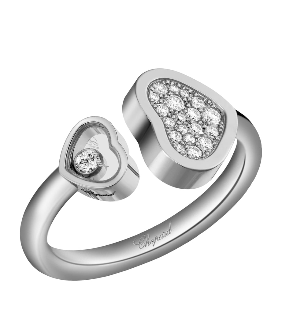 Chopard Happy Hearts ring white gold diamonds, UK version