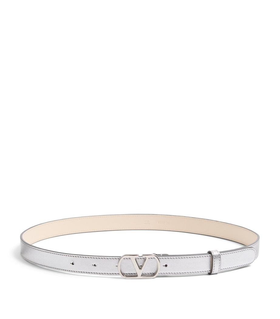 Valentino Garavani VLogo leather belt 2cm, imported from the UK