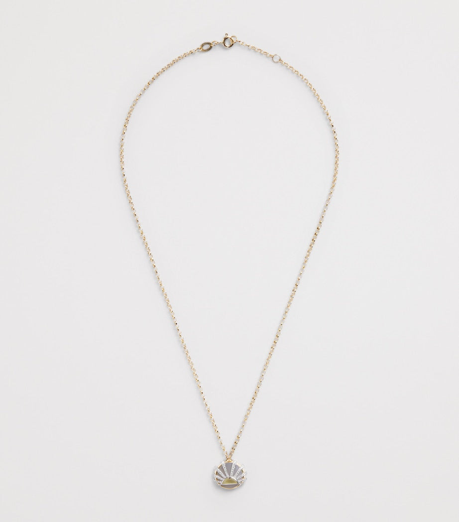 L'Atelier Nawbar Sun Dawn necklace with diamonds and citrine (British brand)