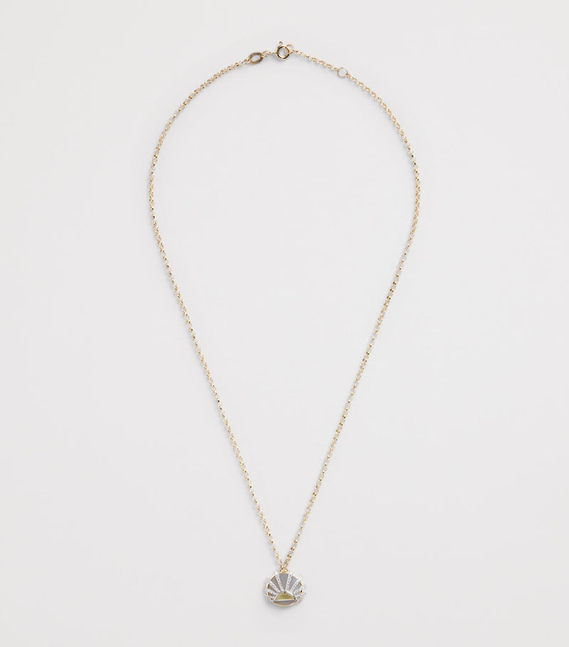 L'Atelier Nawbar Sun Dawn necklace with diamonds and citrine (British brand)