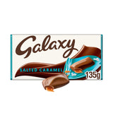 Galaxy Salted Caramel & Milk Chocolate Block Bar Vegetarian 135g GOODS ASDA   