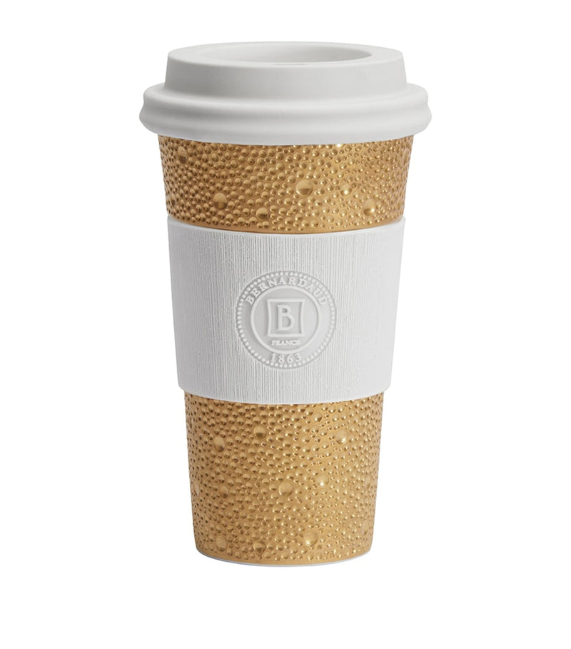 Bernardaud Ecume Nomad travel mug - British product