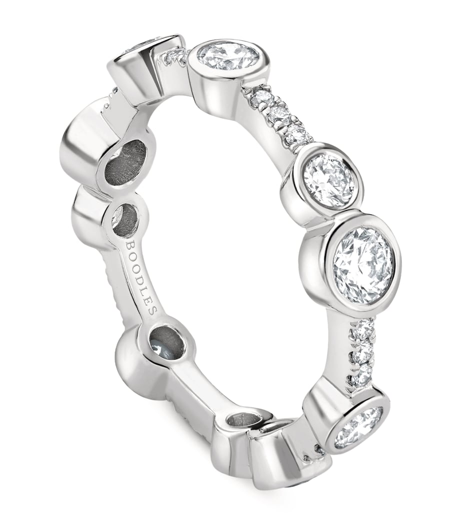 Boodles platinum diamond Waterfall ring, UK version