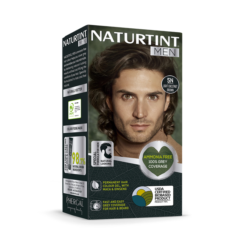 Naturtint Hair Colour Gel 5N Light Chestnut Brown 170ml - British product