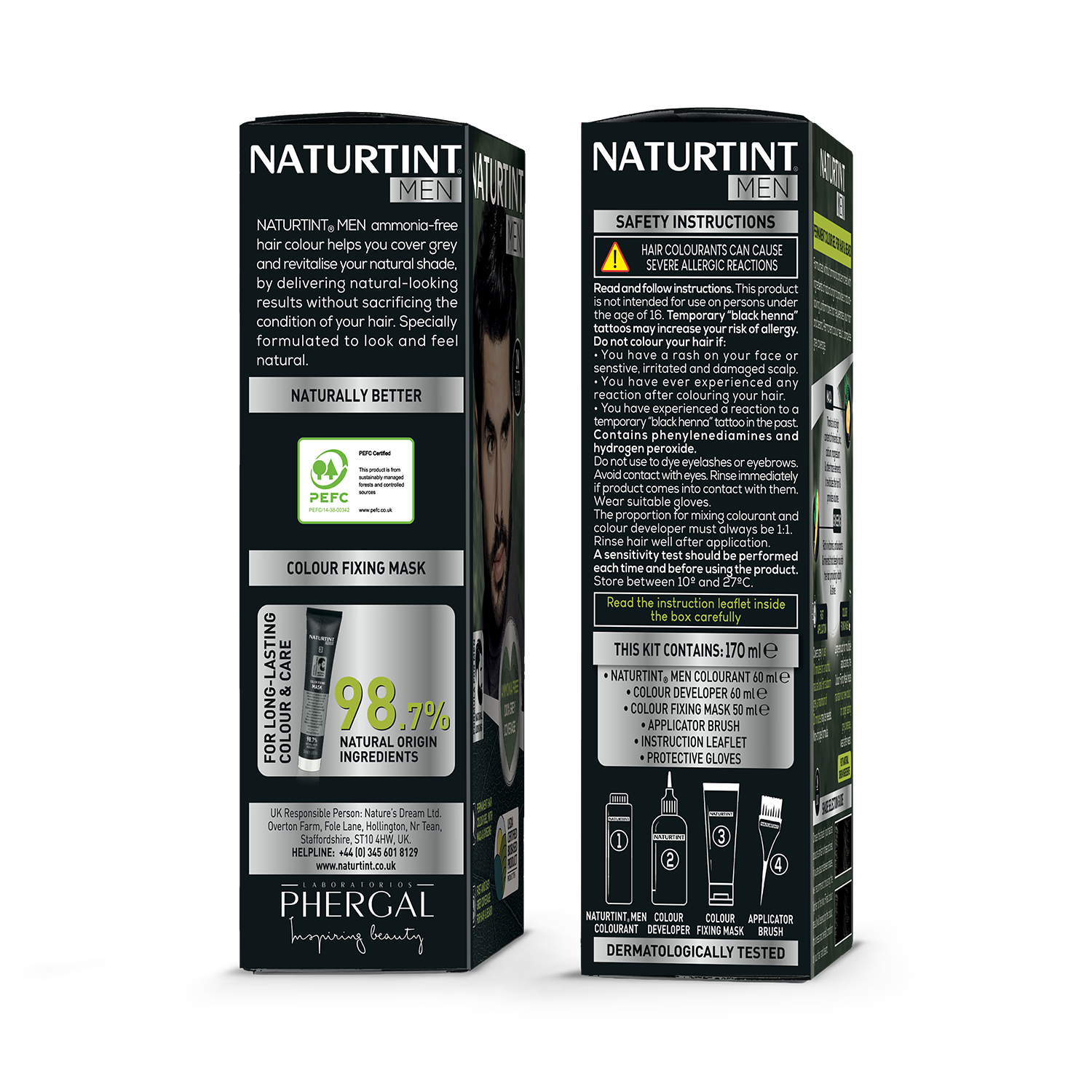 Naturtint Hair Colour Gel 5N Light Chestnut Brown 170ml - British product