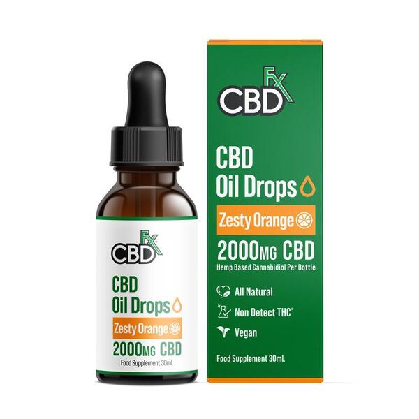 CBDfx Zesty Orange CBD Oil Drops 2000mg CBD GOODS Superdrug   