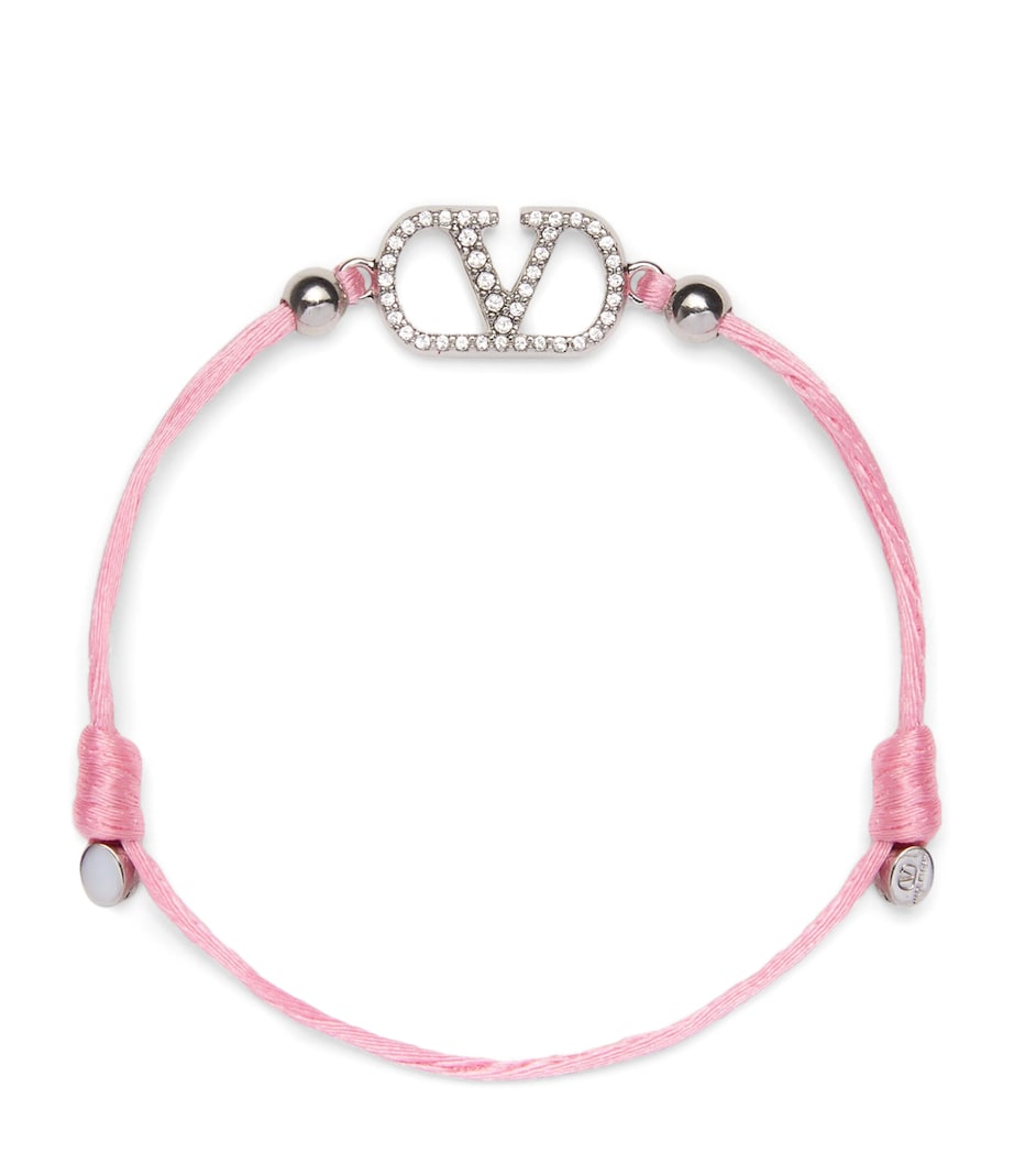Valentino Garavani VLogo Signature bracelet with polyester outer, UK version