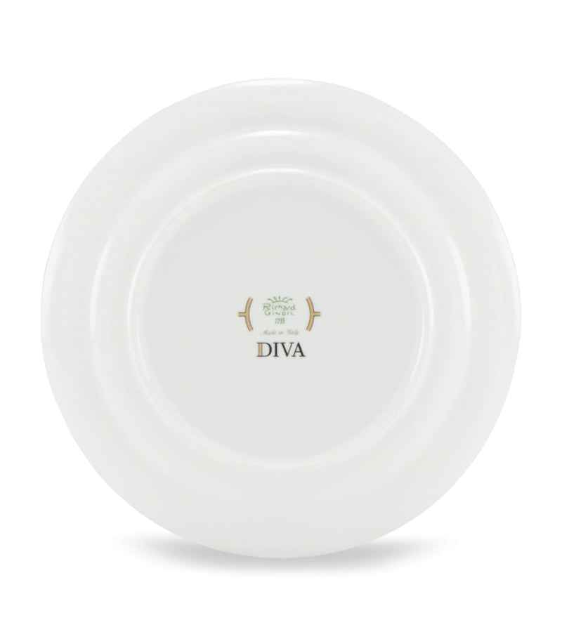 GINORI 1735 porcelain side plate in green 24cm, UK version