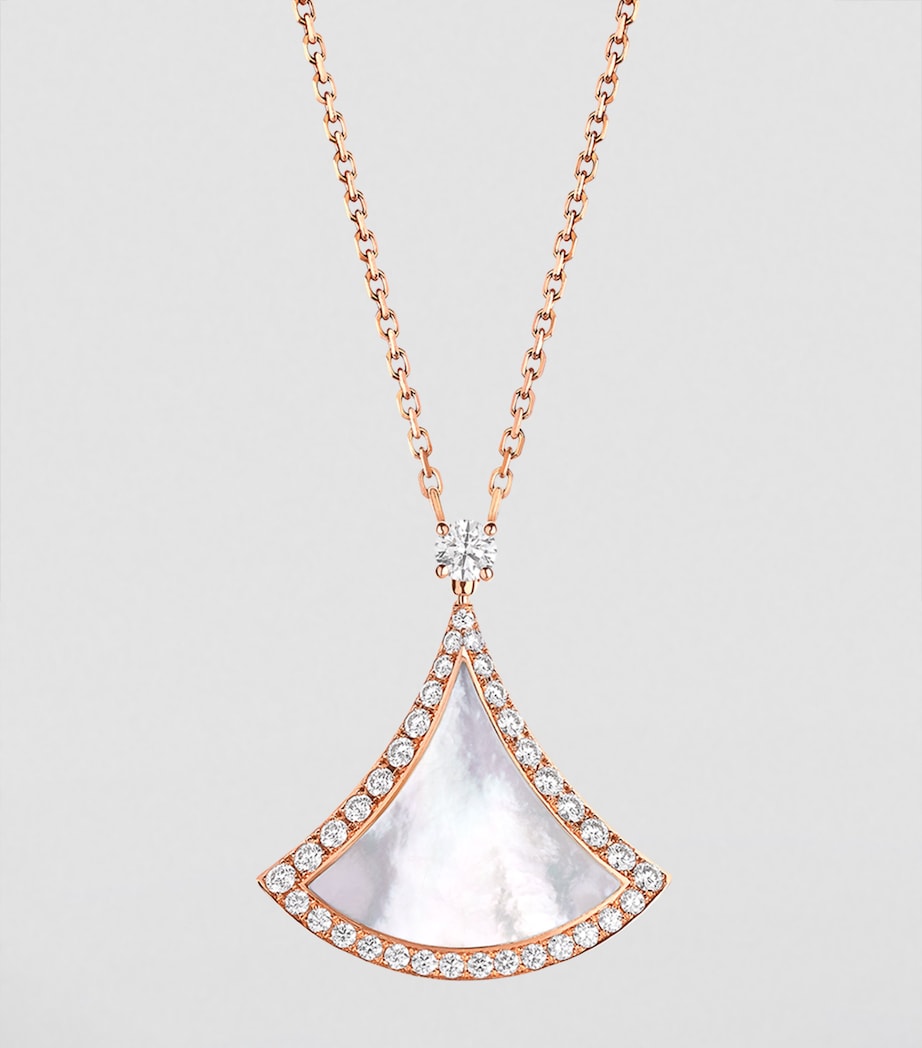 Bvlgari Divas' Dream rose gold and diamond necklace, imported from the UK