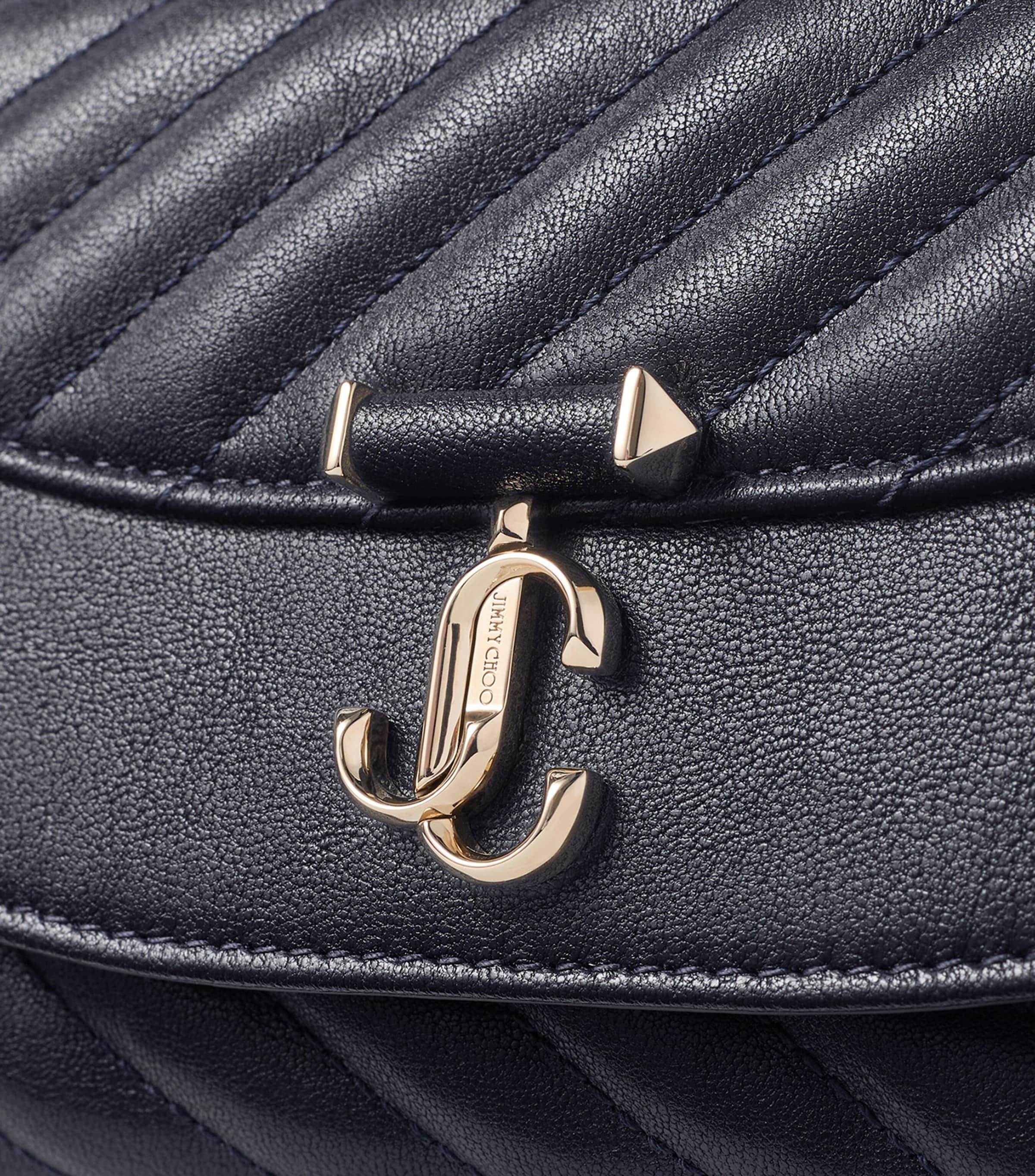 Jimmy Choo Curve quilted leather cross-body bag - British product