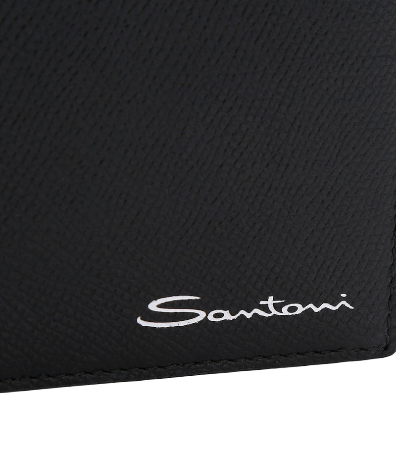 Santoni textured leather wallet, imported from the UK