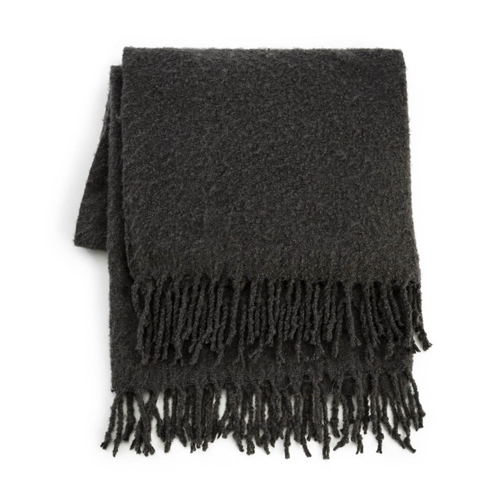 Sainsbury's Mohair Throw Dark Charcoal