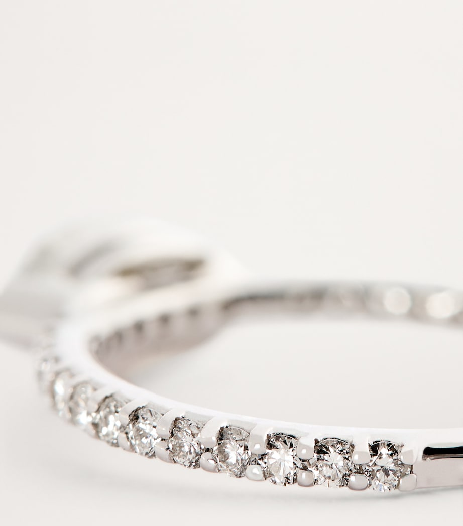 SHAY white gold diamond solitaire marquise ring, imported from the UK