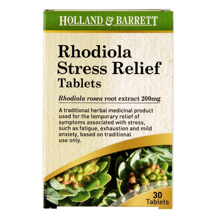 Holland & Barrett Rhodiola Stress Relief 30 Tablets 200mg GOODS Holland&Barrett   