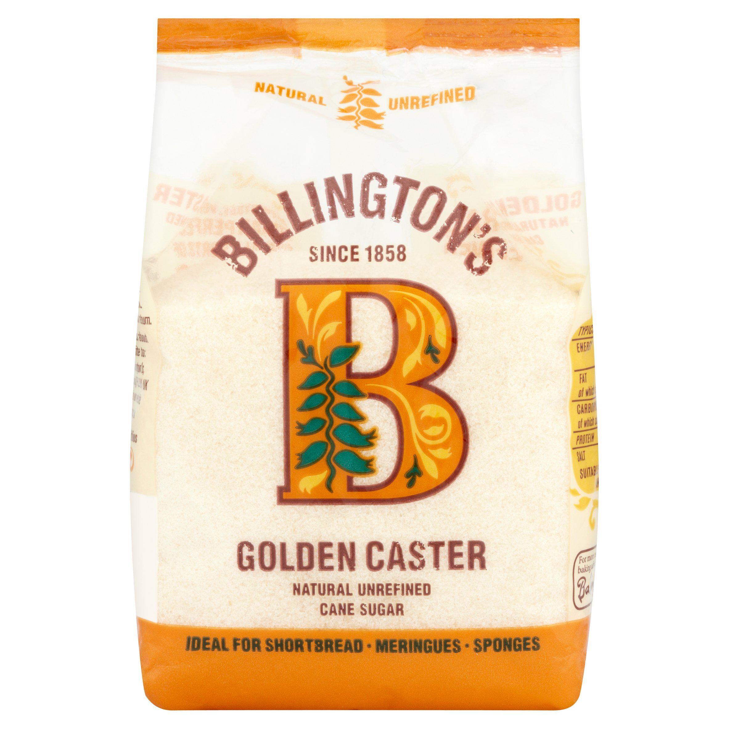 Billington's Golden Caster Natural Unrefined Cane Sugar 250g Caster sugar Sainsburys   