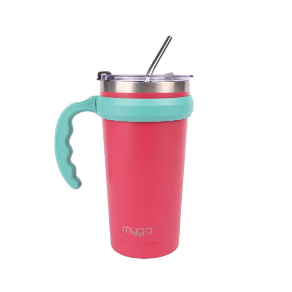 Myga pink insulated coffee cup 20oz (British brand)