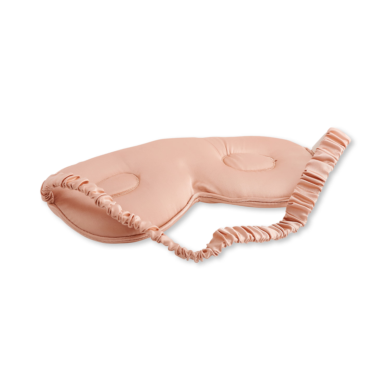 Smug padded satin sleep mask in Caramel, imported from the UK