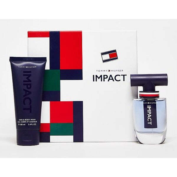 Tommy Hilfiger Impact Gift Set 100ml EDT and body wash, imported from the UK