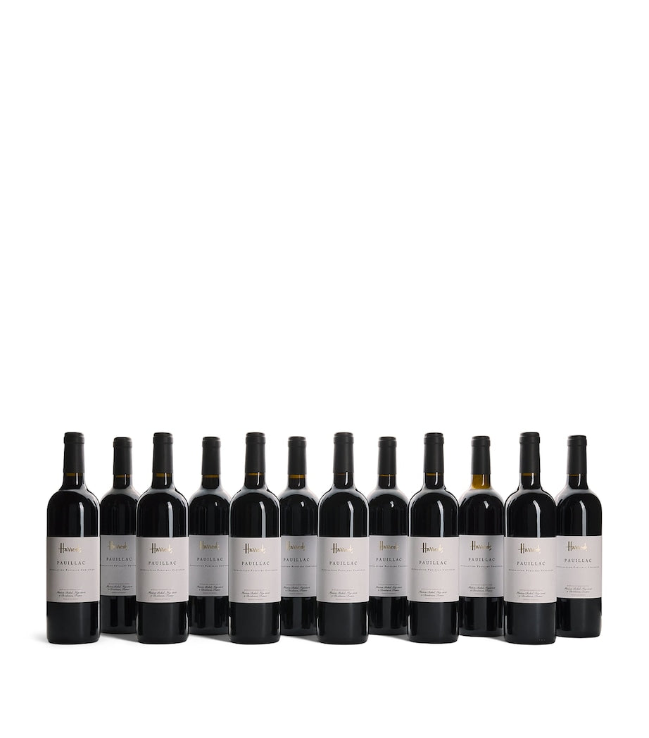 Harrods Pauillac Bordeaux red wine 12 bottles, UK version
