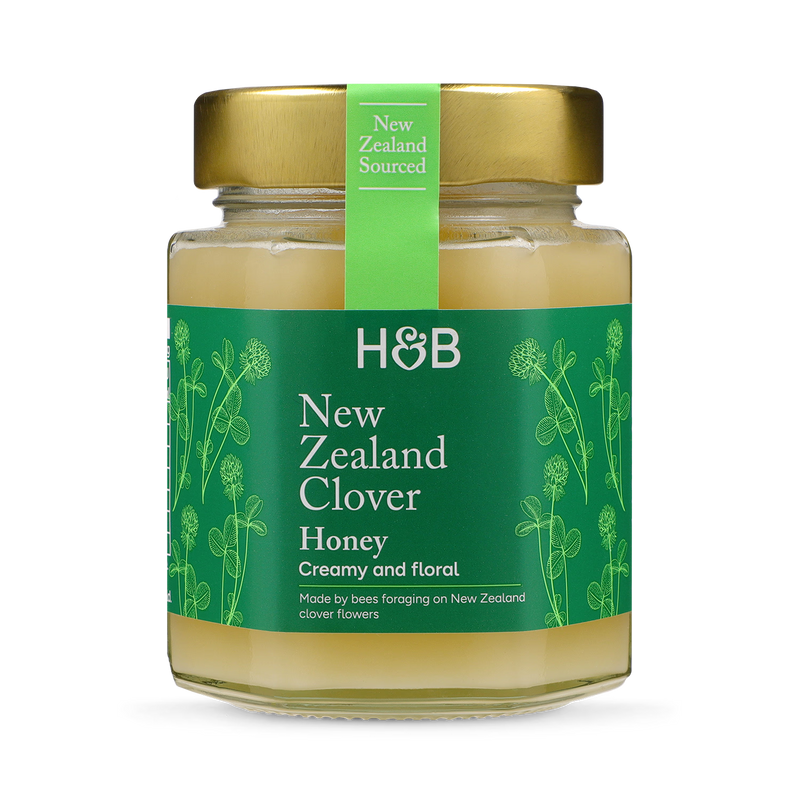 Holland & Barrett kløverhonning 225g, britisk versjon