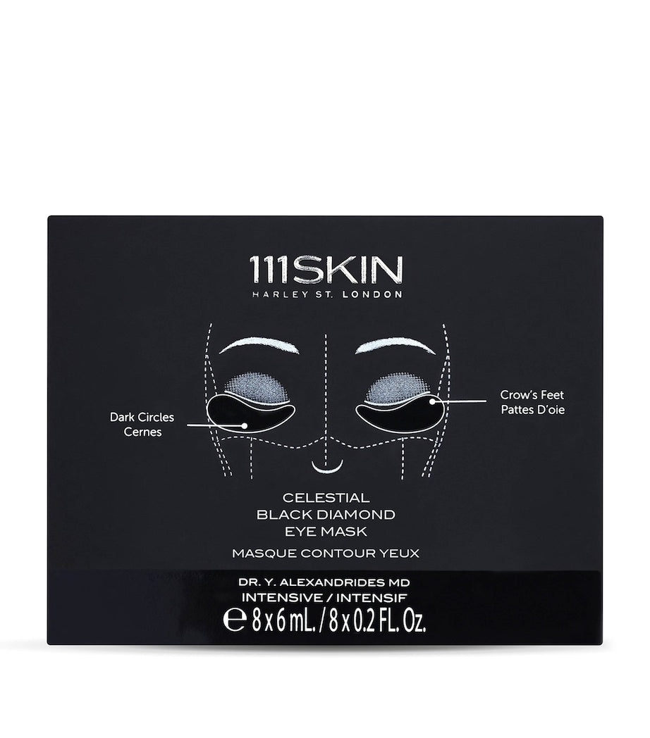 111Skin Celestial Black Diamond eye mask 8 x 6ml - British product