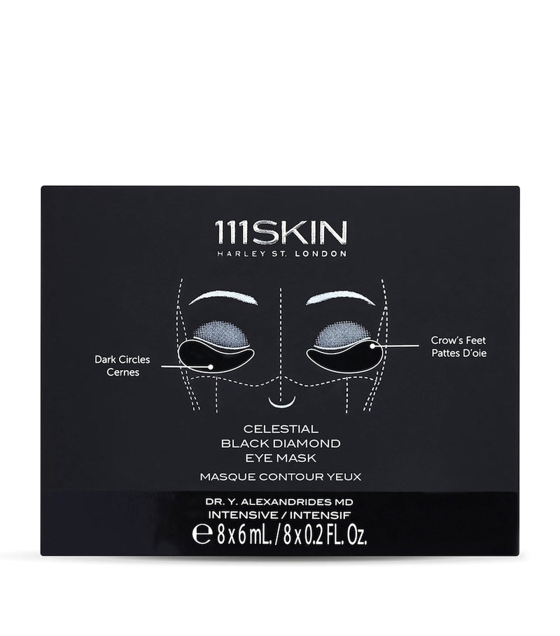 111Skin Celestial Black Diamond eye mask 8 x 6ml - British product
