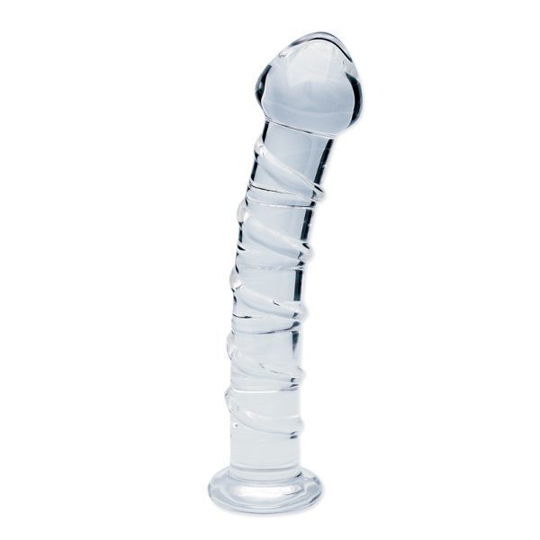 Clarity glass dildo Seraphic Spiral 160mm, imported from the UK