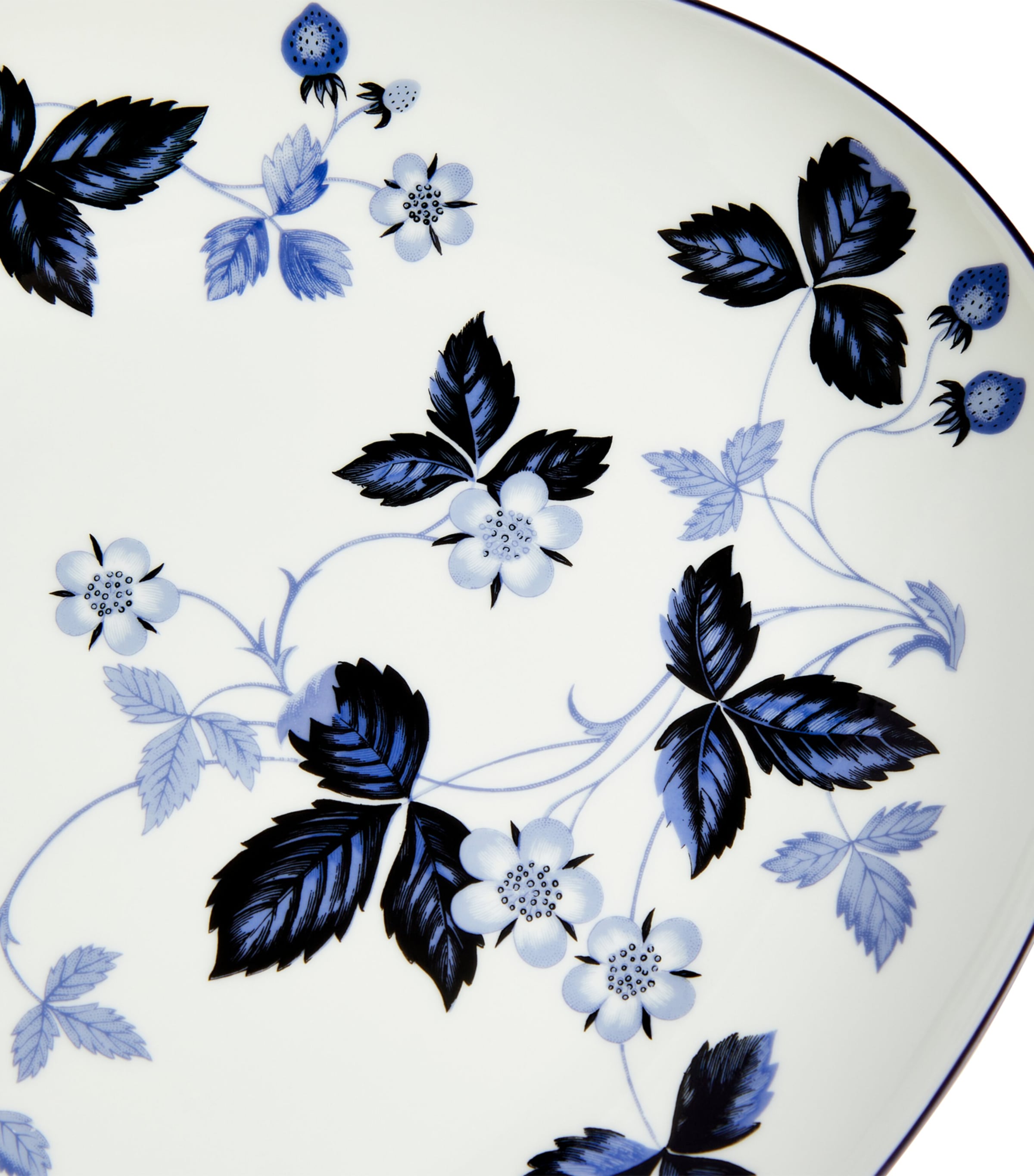 Wedgwood Wild Strawberry Inky Blue oval plate 30cm (British brand)