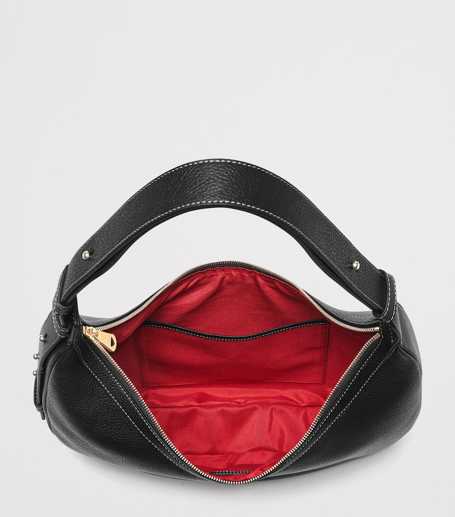 Aspinal of London Large Soho Crescent cross-body bag - British product