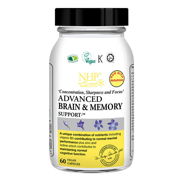 NHP advanced brain and memory support 60 capsules, imported from the UK