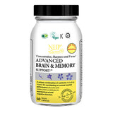NHP advanced brain and memory support 60 capsules, imported from the UK