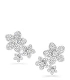 Graff Wild Flower stud earrings 18kt white gold diamond - British product
