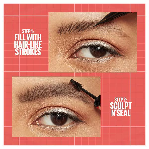 Maybelline Build A Brow 260 Deep Brown, imported from the UK