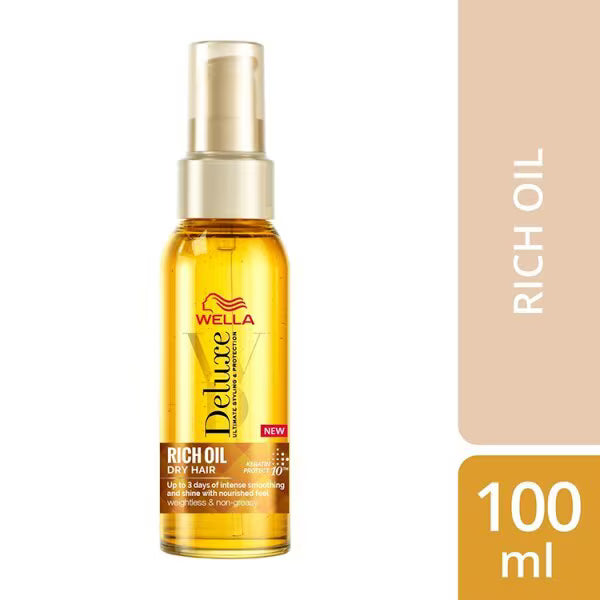 Wella Deluxe Rich Hair Oil 100ml bottle (British brand)