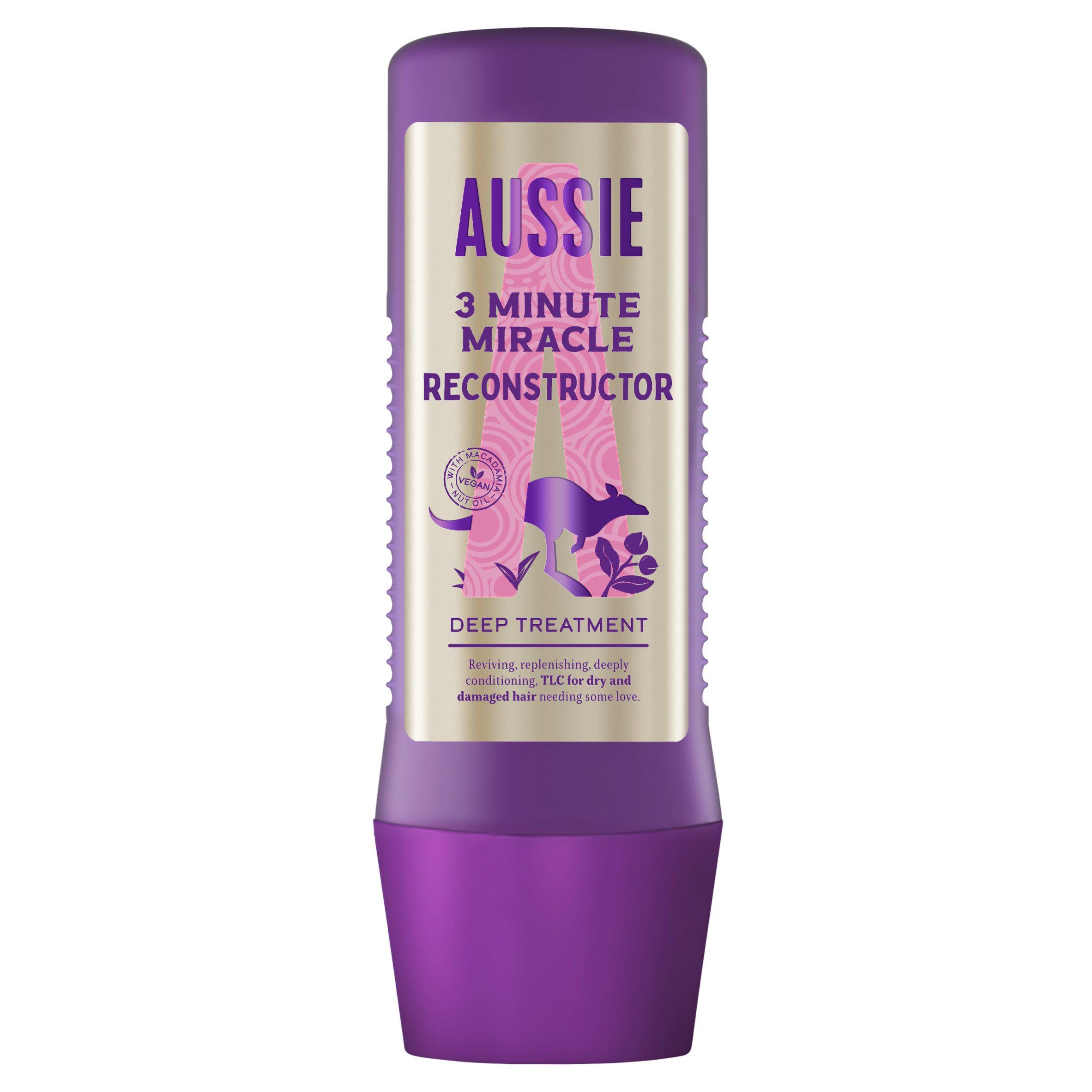 Aussie 3 Minute Miracle Repair Reconstructor Conditioner Mask 225ml shampoo & conditioners Sainsburys   