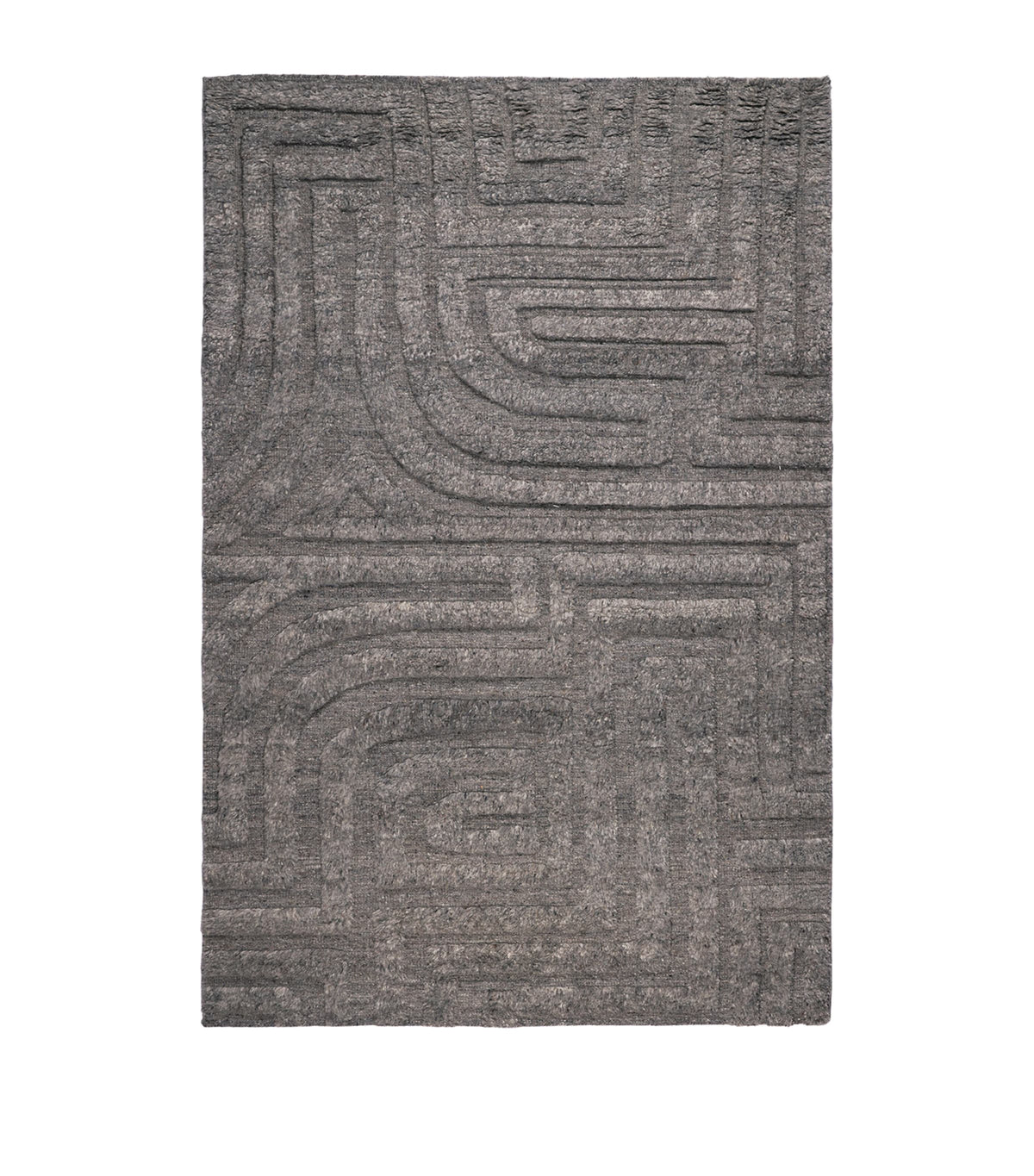 The Rug Company wool Folk Slate rug 2.74m x 1.83m (British brand)