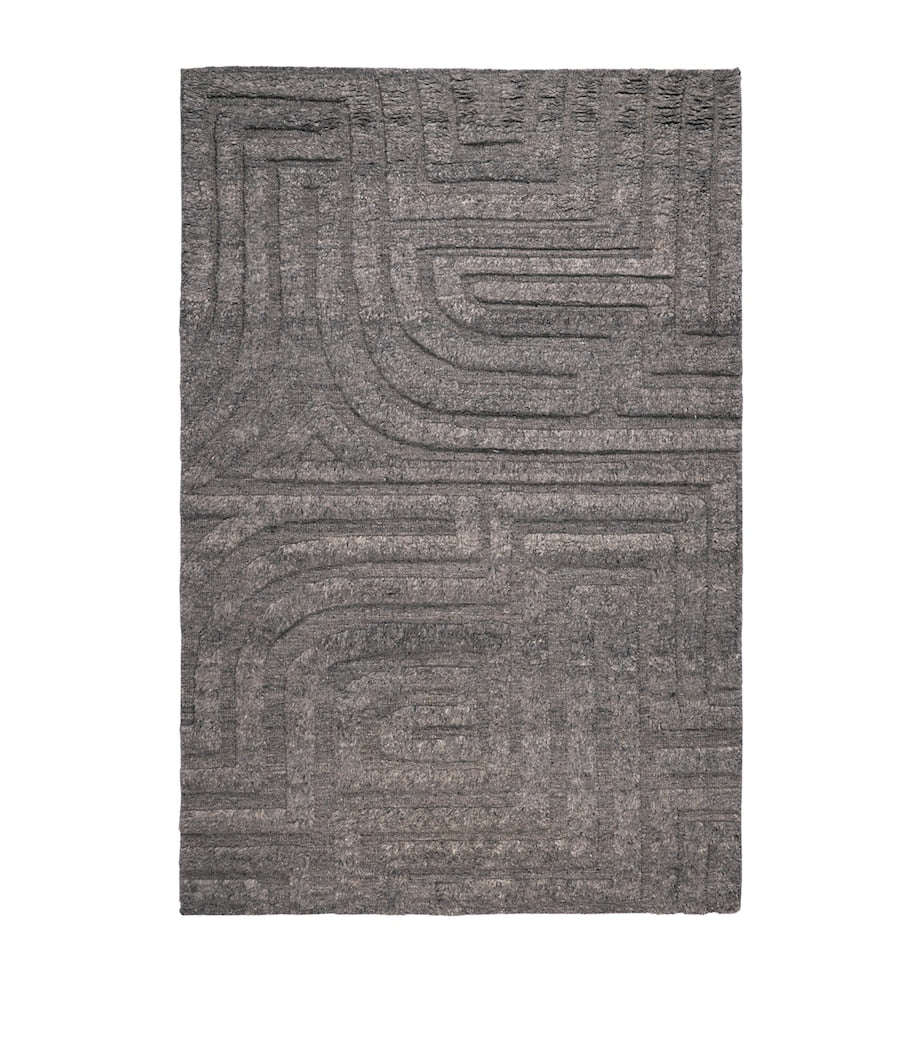 The Rug Company wool Folk Slate rug 2.74m x 1.83m (British brand)