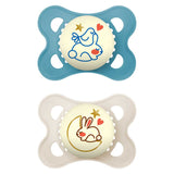 MAM Night 2-6 Months Soother 2 Pack - Blue GOODS Boots   